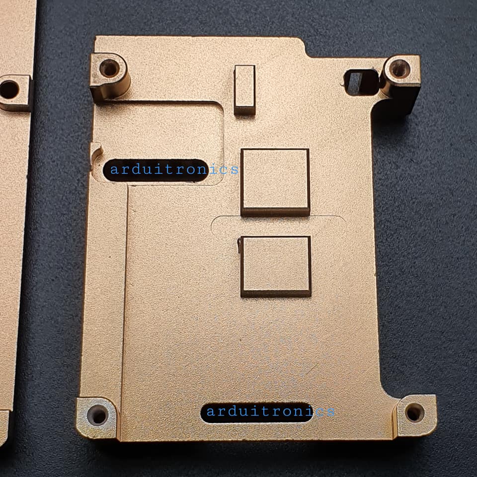 Aluminium Case for Raspberry Pi 4 (Gold)