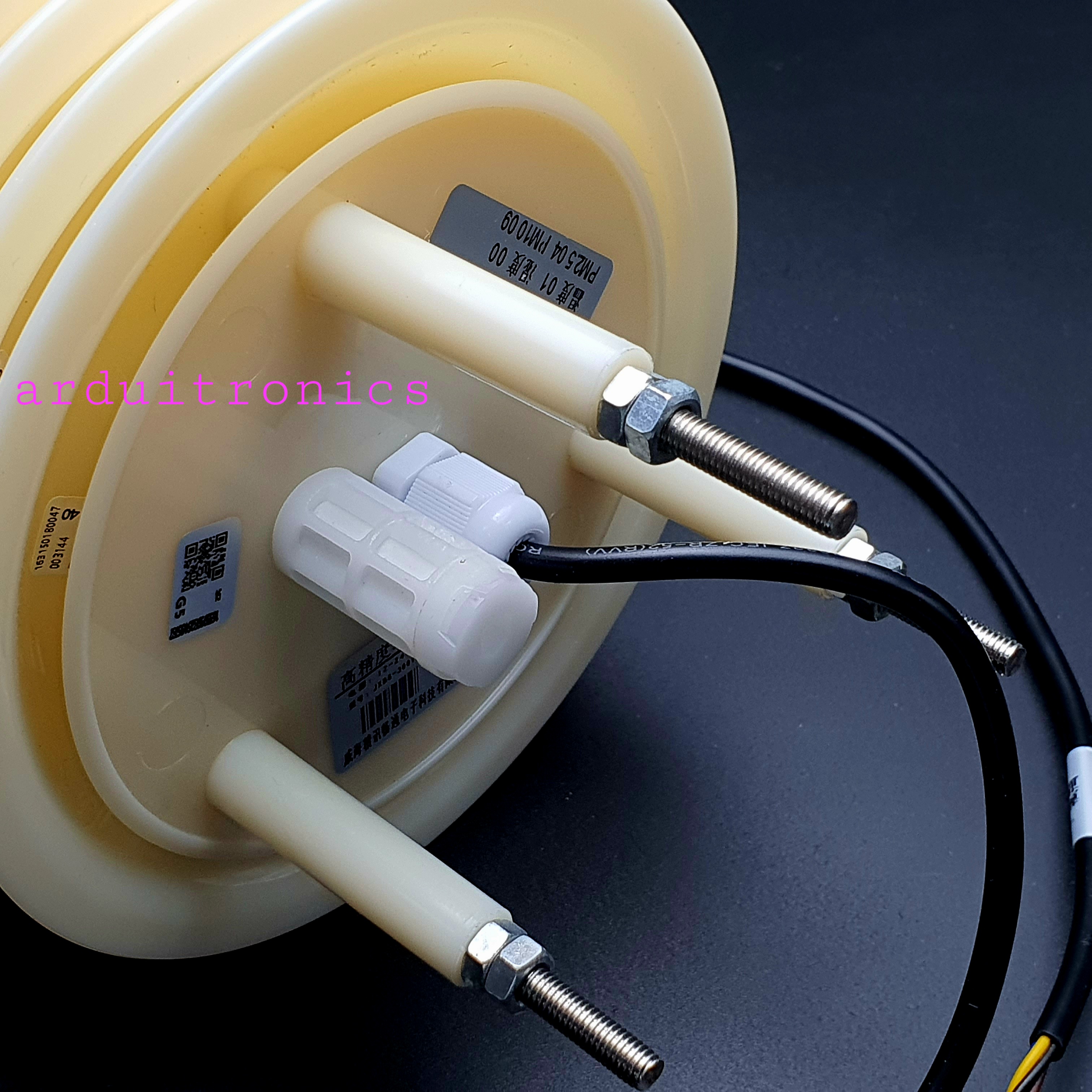 Weather Station Shutter with PM2.5 + PM10 + Temperature and Humidity Sensor (โครงแบบเกร็ดระบายลม 8 แผ่น)