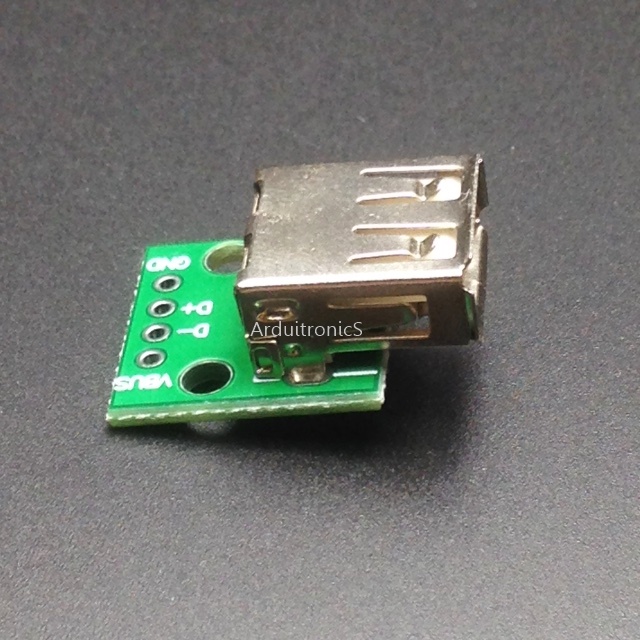 USB 2.0 Female to DIP Converter Breakout