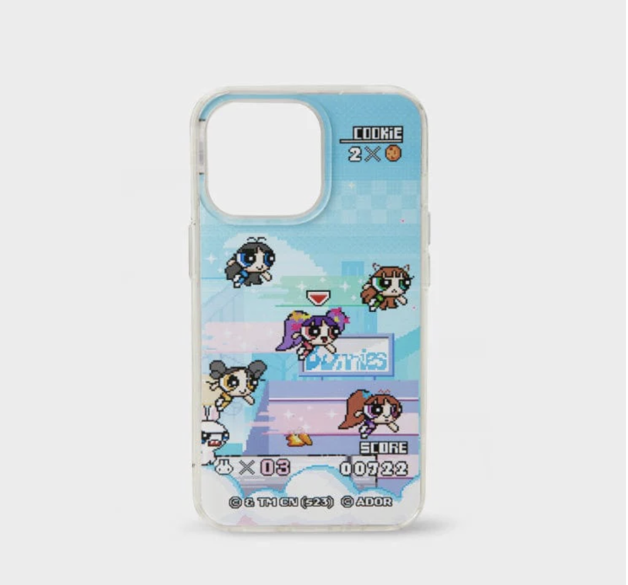 NewJeans - NewJeans x LINE FRIENDS - แบบ THE POWERPUFF GIRLS X NJ IPHONE CASE ระบุ iphone 13 , 13pro , 14 , 14 pro