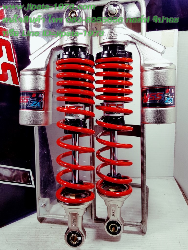 (Wave 125 i) โช้คอัพหลังคู่ YSS รุ่น G-ZA สำหรับ Honda Wave 125 i และ Wave 125 S สี ดำ-แดง