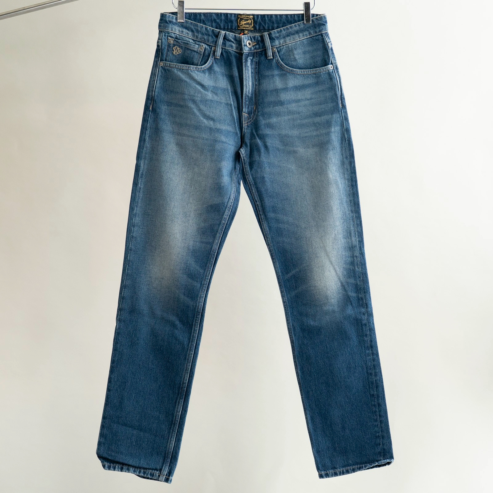 Superdry Merchant Straight Jeans – Washed Indigo Vintage 👖