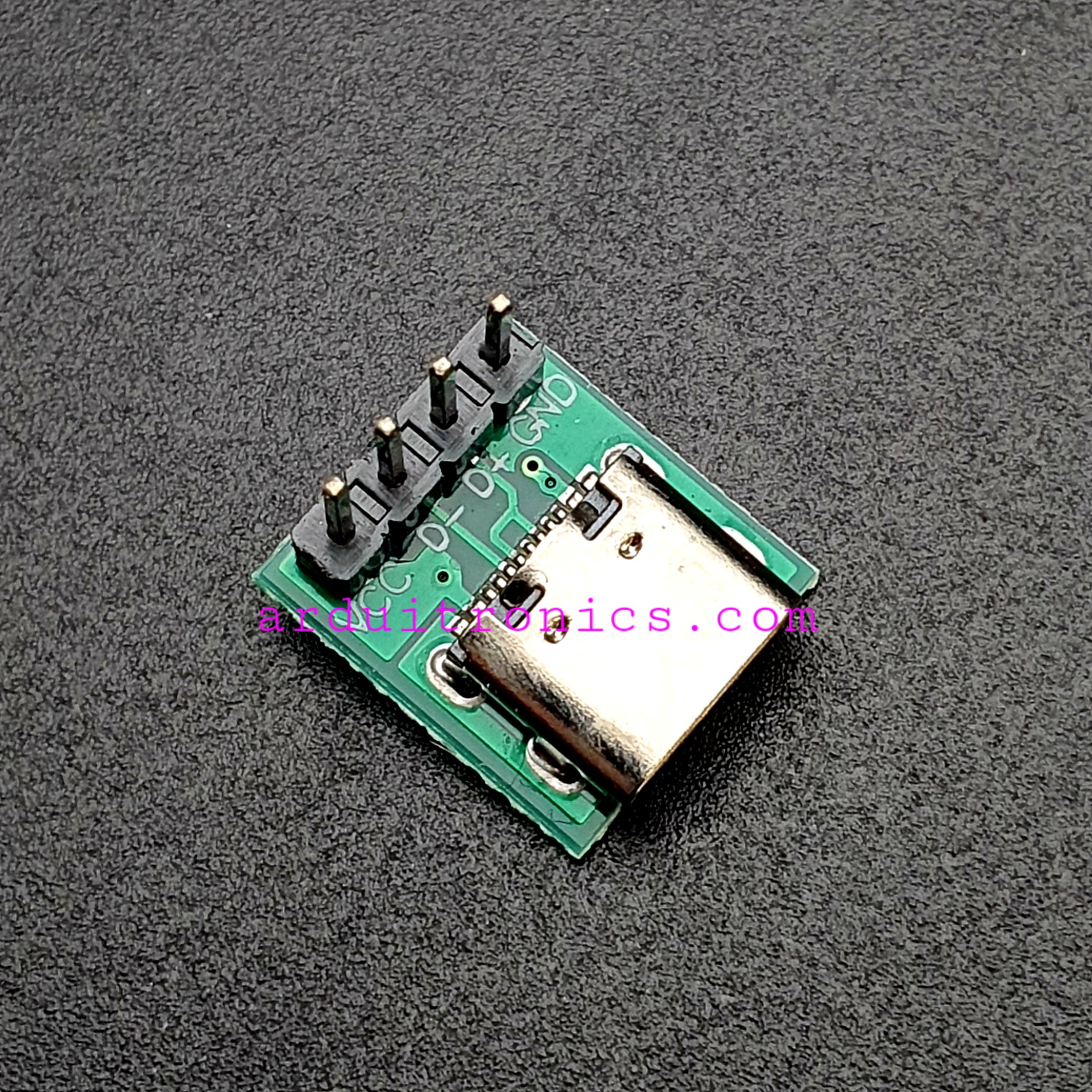Tyep-C Female to DIP Converter Breakout + 4P Single Row Straight Pin