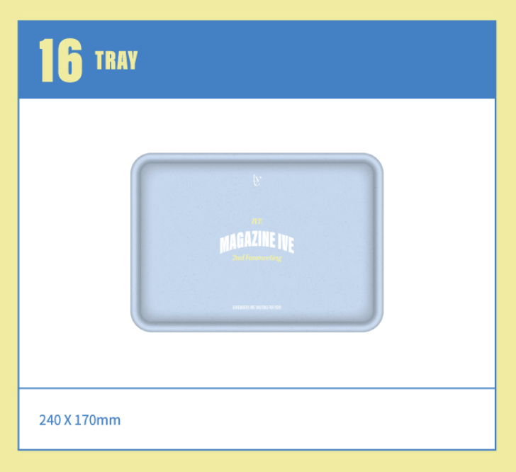 IVE -2024 IVE 2nd FANMEETING ＜MAGAZINE IVE＞ ของสะสม Tray