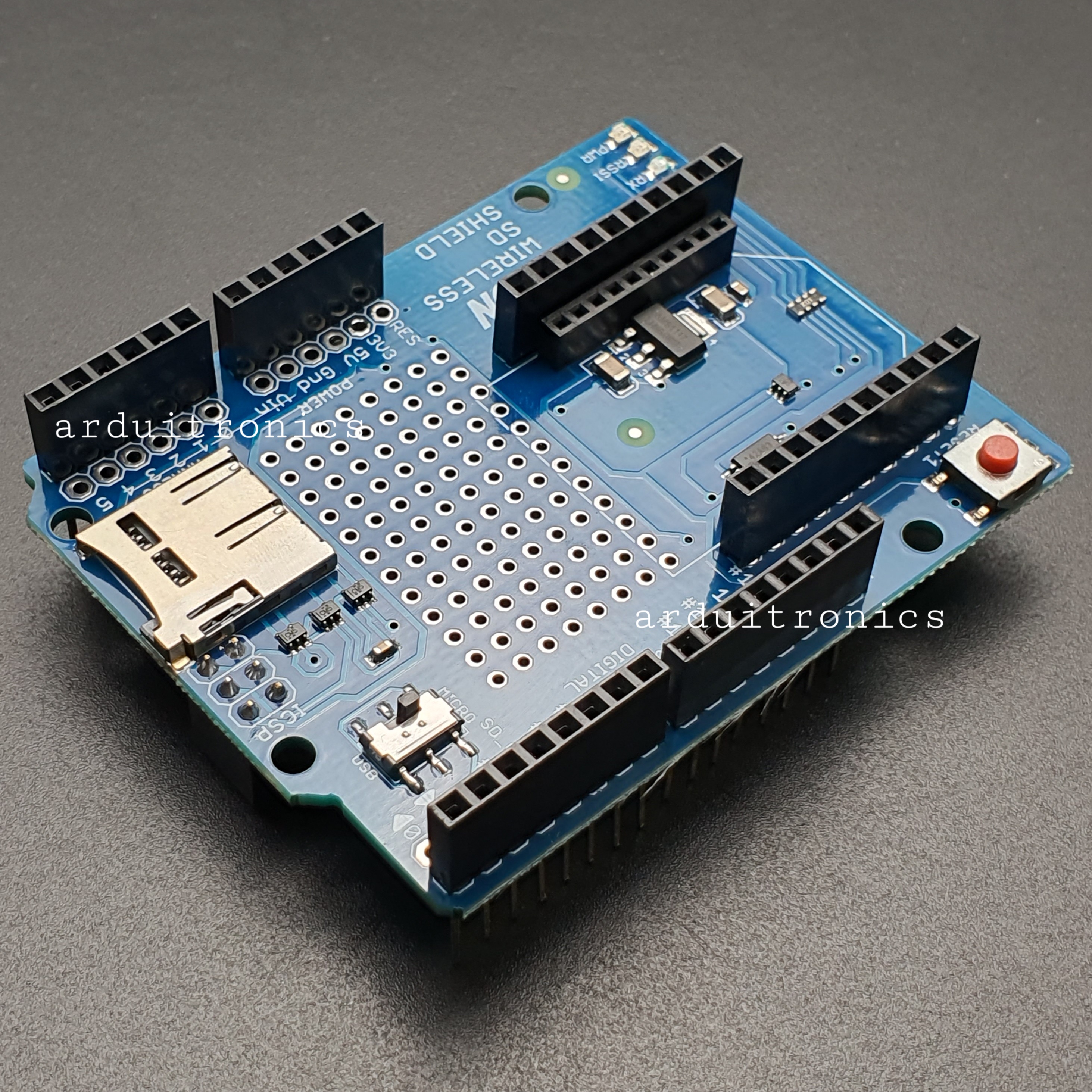 Arduino Wireless Shield Arduino Wireless Proto Shield With SD Card Slot