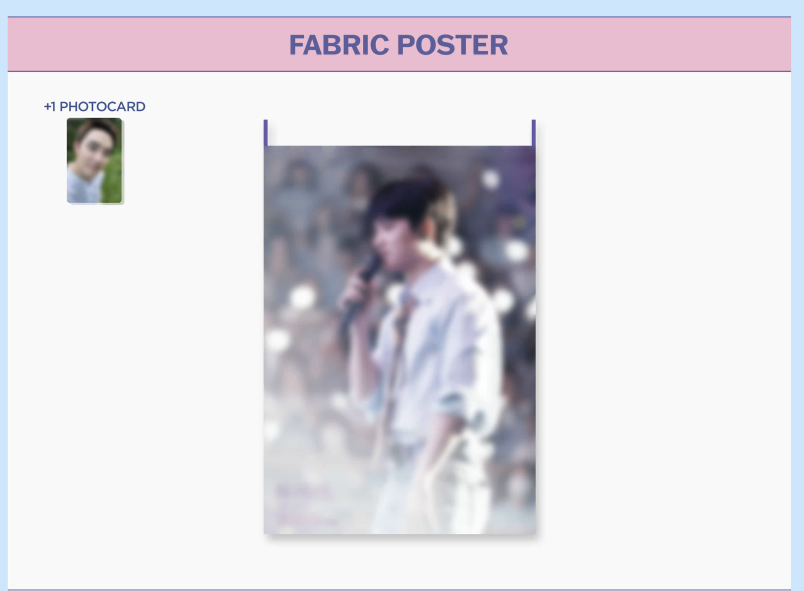 EXO - D.O. - (DOH KYUNG SOO) FAN CONCERT [BLOOM THE FINAL] MD - FABRIC POSTER