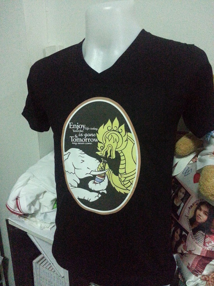 เสื้อกลุ่ม เสื้อทีม ออกแบบฟรี ไม่จำกัดสี