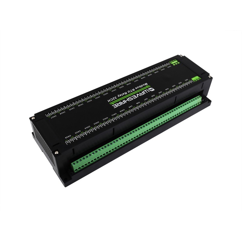 Modbus RTU 32-Ch Relay Module, RS485 Interface, With Multiple Isolation Protection Circuits (ของแท้จาก Waveshare)