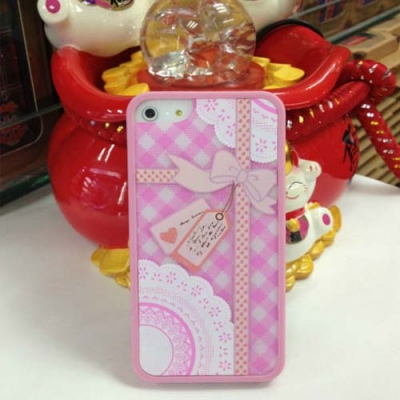 Flower Pattern Pink Case for iPhone 5