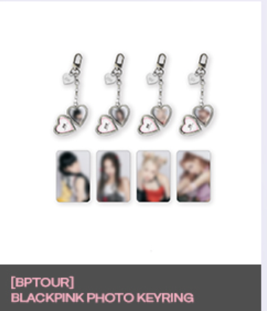 BLACKPINK - ของสะสมงานคอน BLACKPINK WORLD TOUR [BORN PINK] SEOUL - Photo keyring ระบุ ชื่อ - ส่ง เครืองบิน