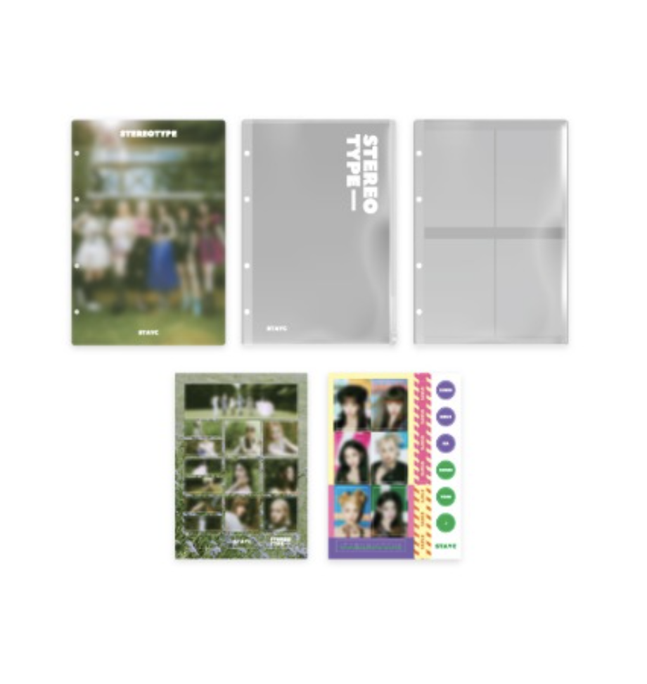 STAYC - ของสะสม 03 BINDER INDEX SET แฟ้ม ใส่ การ์ด / STEREOTYPE