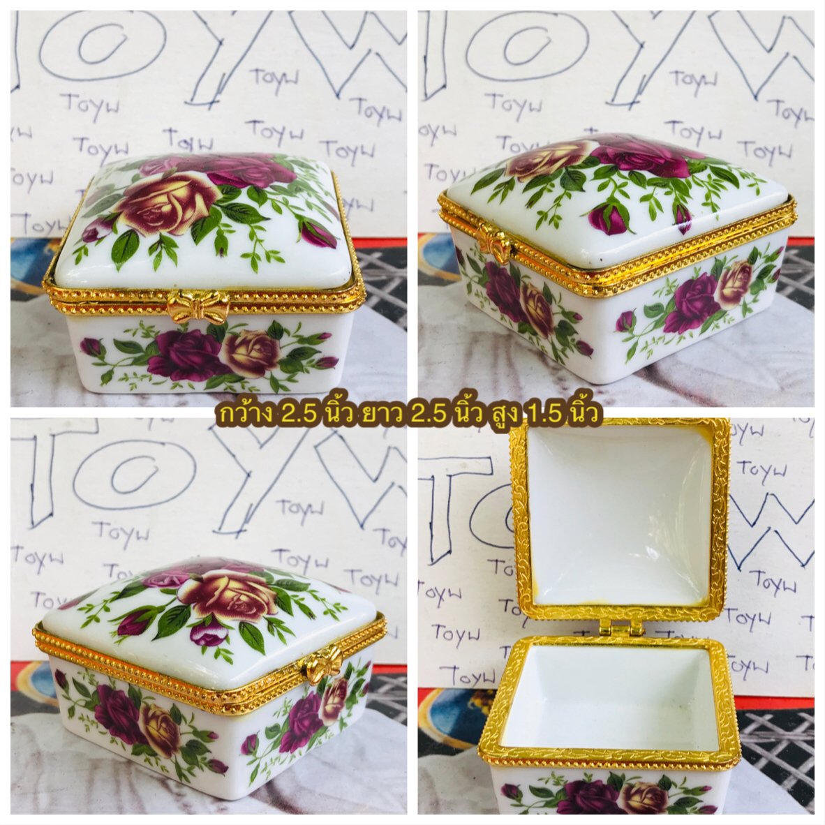 เริ่มต้น 120 บาท เก็บเก่า งานวินเทจตลับเซรามิค คละแบบคละลายคละขนาด ใส่ของใส่ยา ใ่ส่เครื่องประดับชิ้นเล็กๆ และของรักษ์อื่นๆ