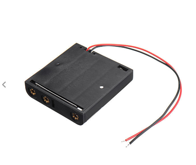 Battery Box รางถ่าน 4 ก้อน AAA ไม่มีฝา 1 ด้าน 6V