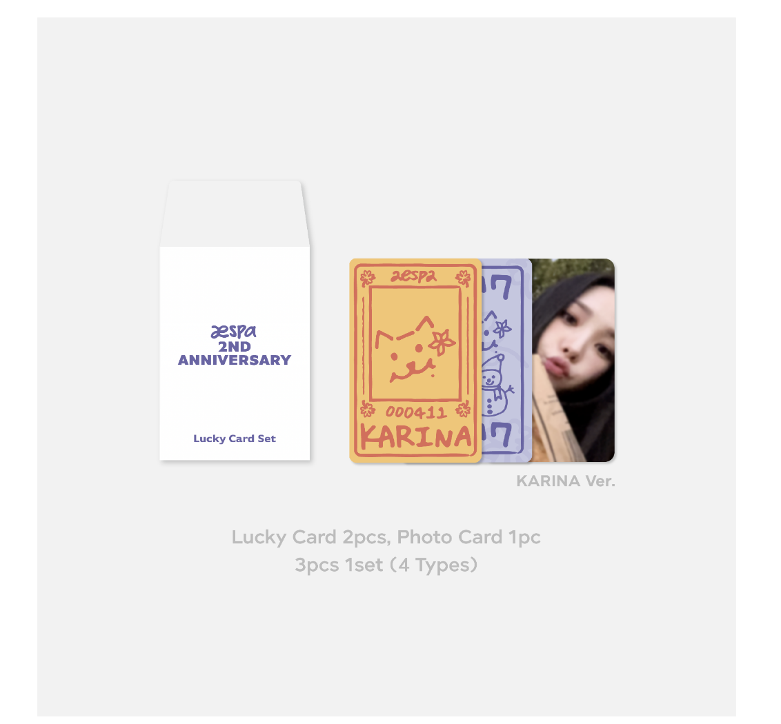 aespa - aespa Debut 2nd Anniversary MD - Lucky Card Set - แบบ Karina