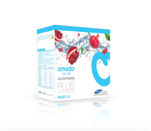 Amado ka-ne Glutathione plus อมาโด้ กาเน่ เม็ดฟู่ กลูต้า ฟู่แล้วขาว 10 เม็ด