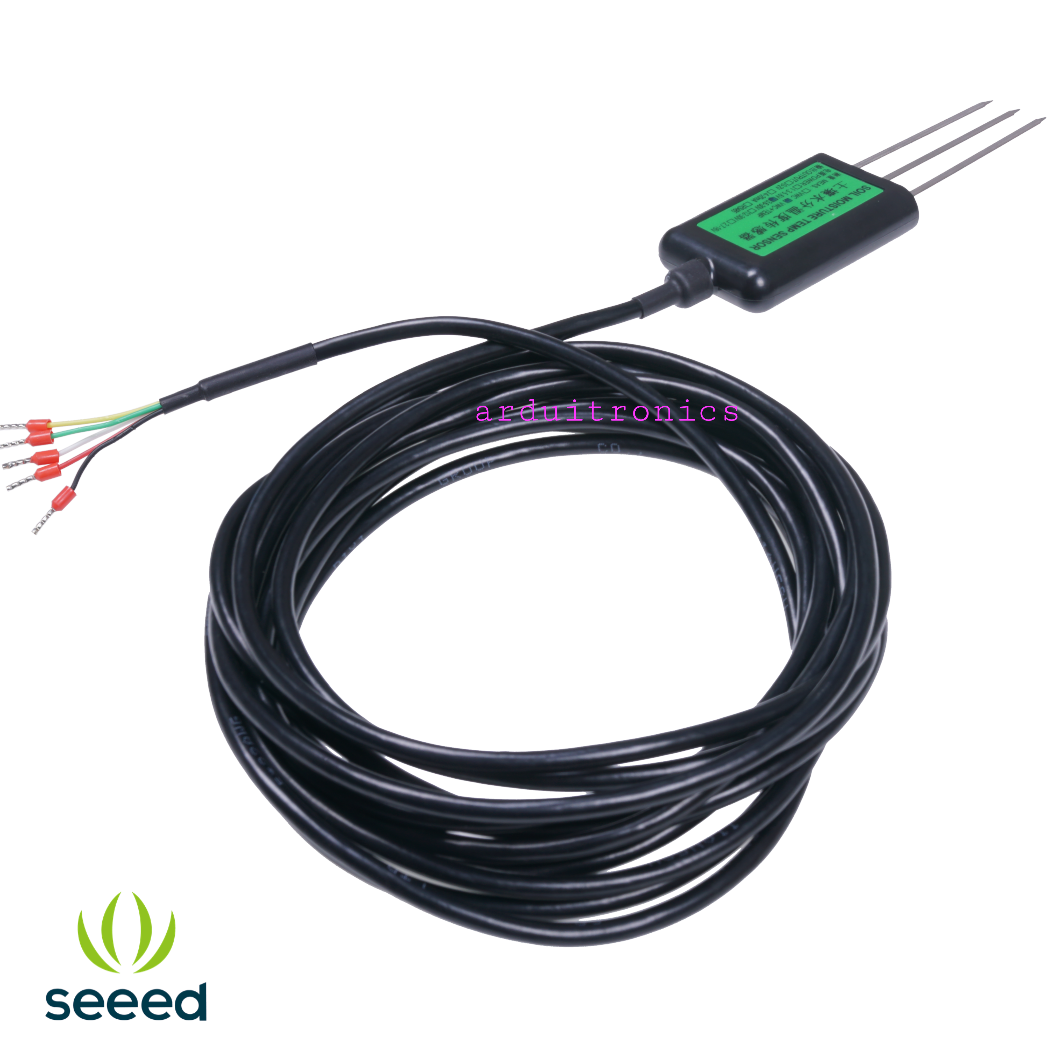 Industrial Soil Moisture & Temperature Sensor MODBUS-RTU RS485, 0-2V Analog Voltage (S-Soil MT-02A) - แท้จาก seeedstudio