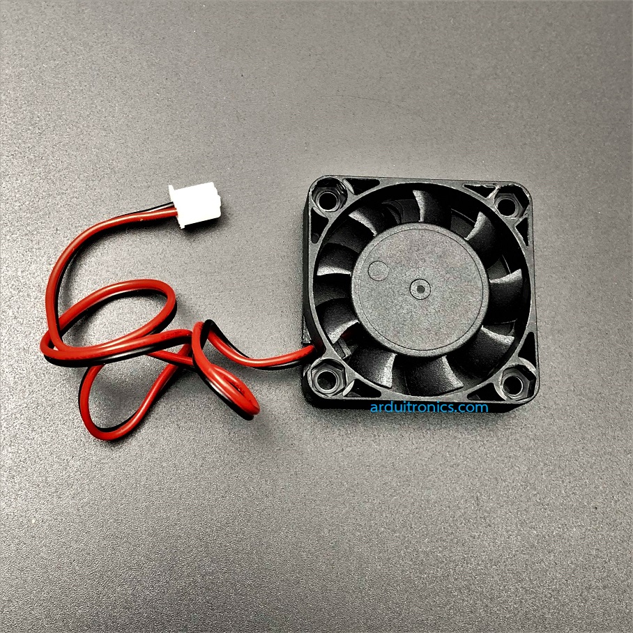 Cooling Fan พัดลมระบายความร้อน 12V ขนาด 4x4cm สายไฟ 2 เส้น