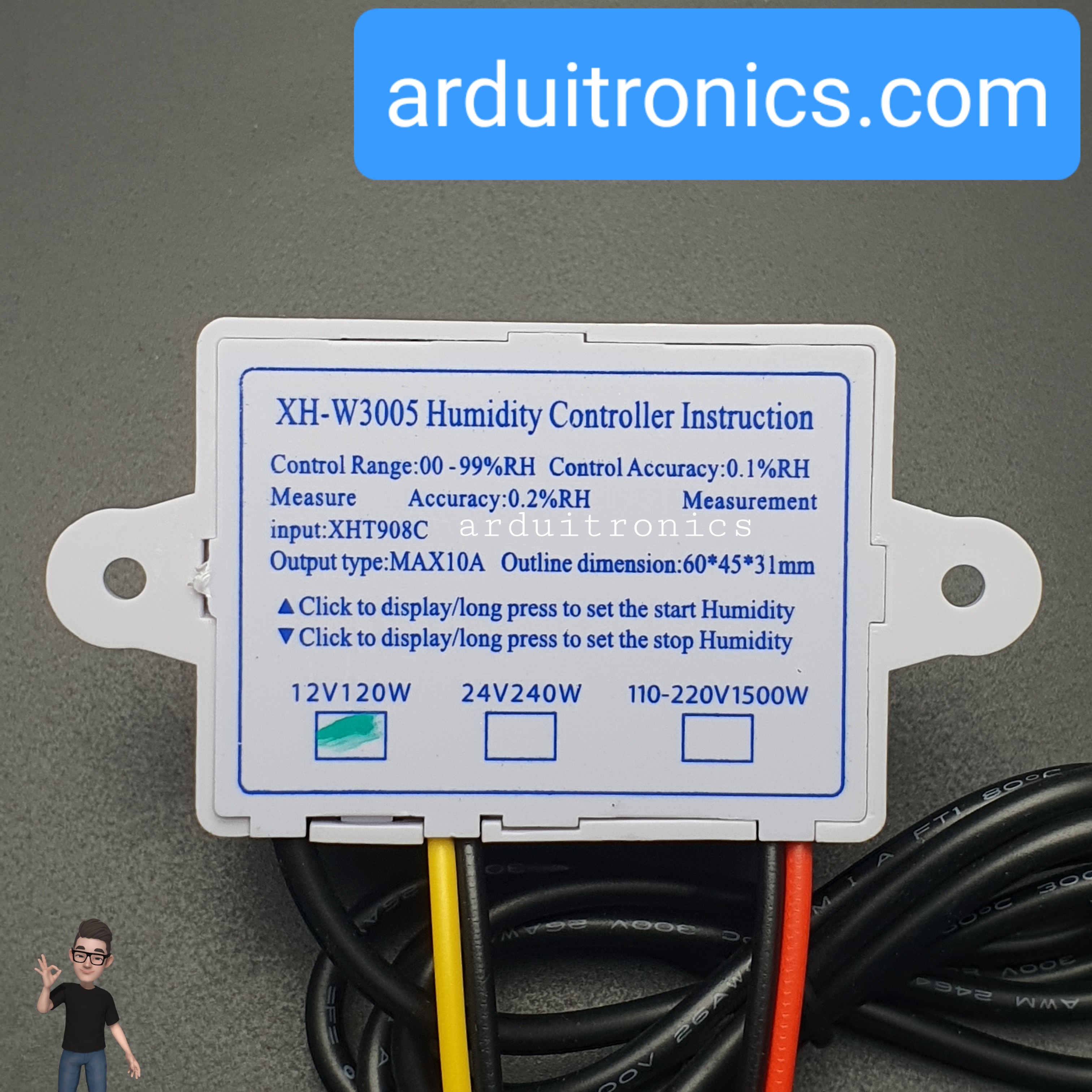 Digital Humidity Controller 12V 120W (XH-W3005)