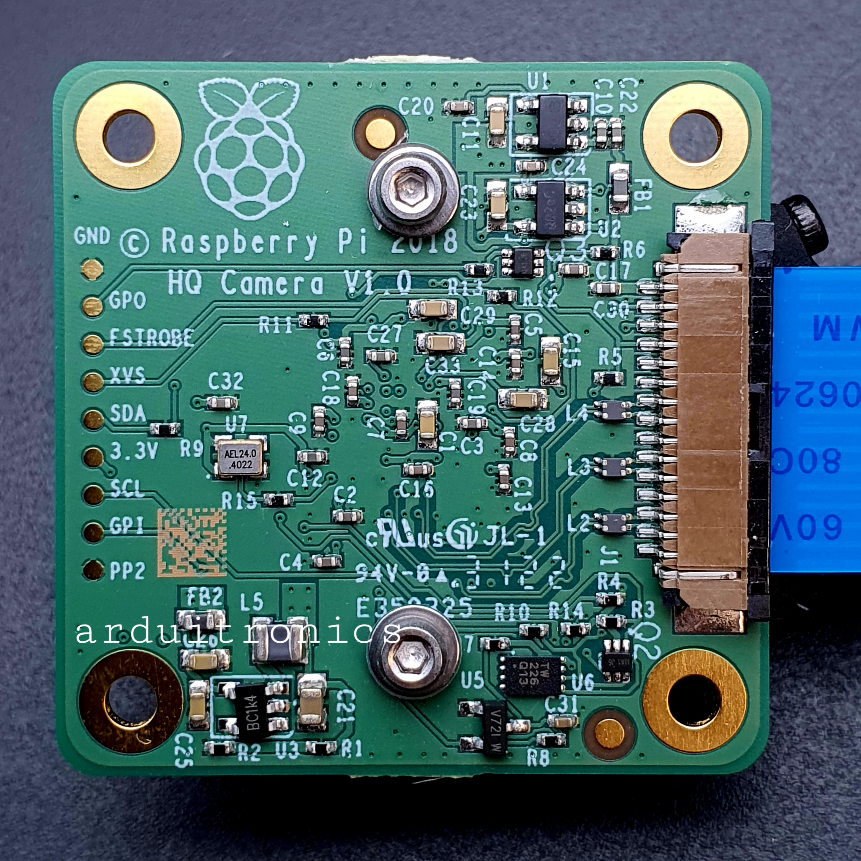 Official Raspberry Pi HQ Camera Module + M12 Lens Mount