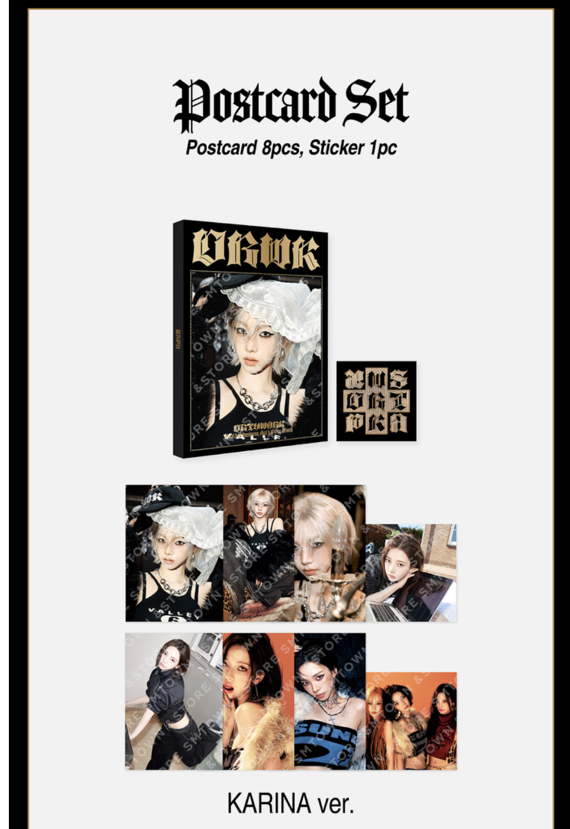 aespa - aespa 'Dirty Work'ALBUM MD รอบ PRE-ORDER. - POSTCARD SET - Karina.