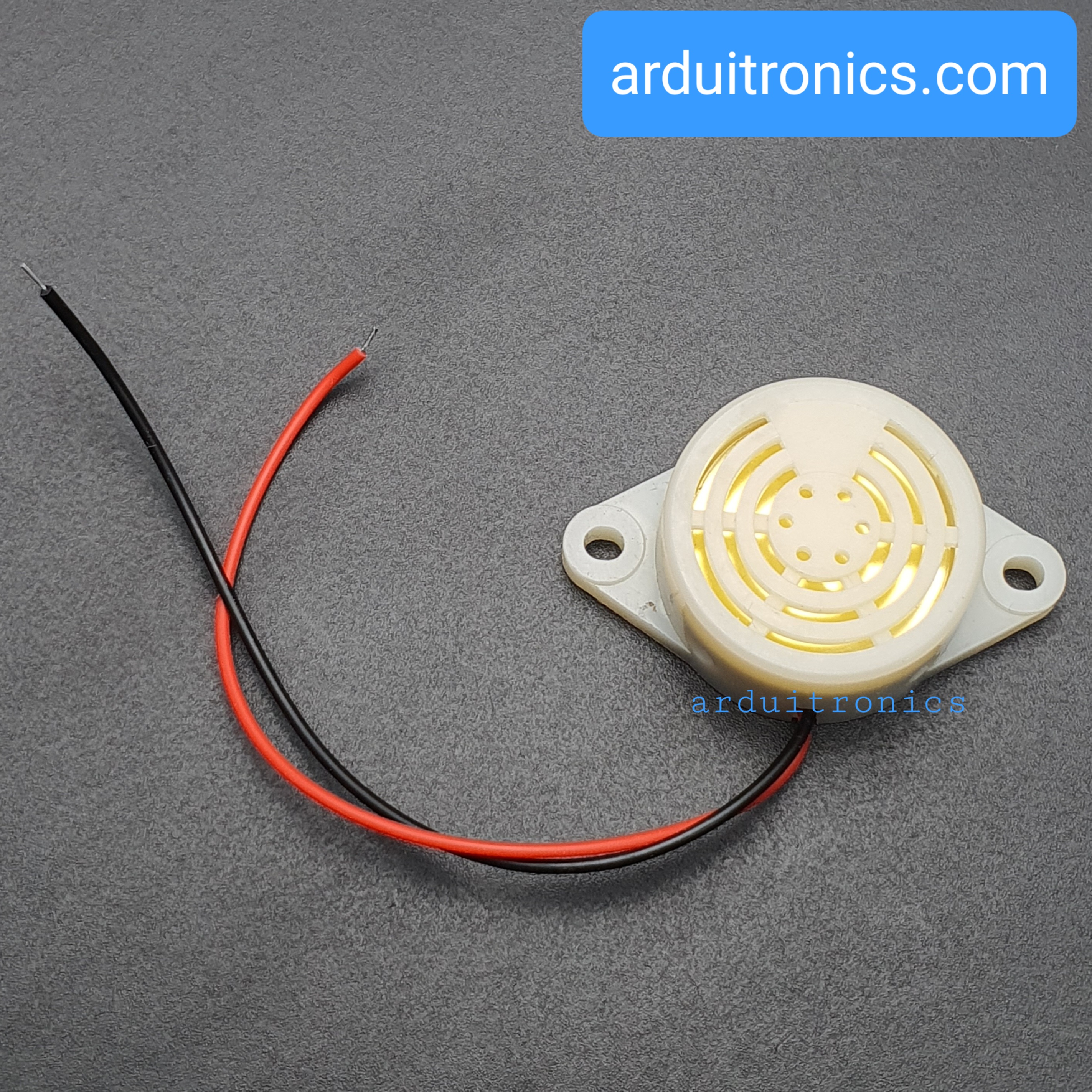 Active Buzzer 3-24V (สีขาว) SFM-27 เสียงดังแบบไม่ต่อเนื่อง
