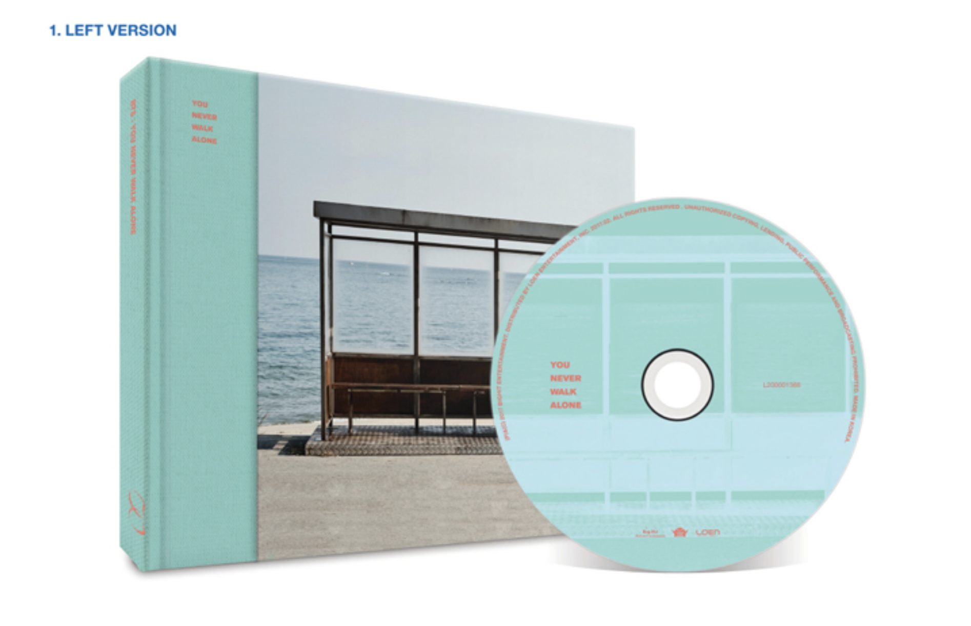 BTS - Album [WINGS : You Never Walk Alone] (LEFT ver.) ปกสีฟ้า