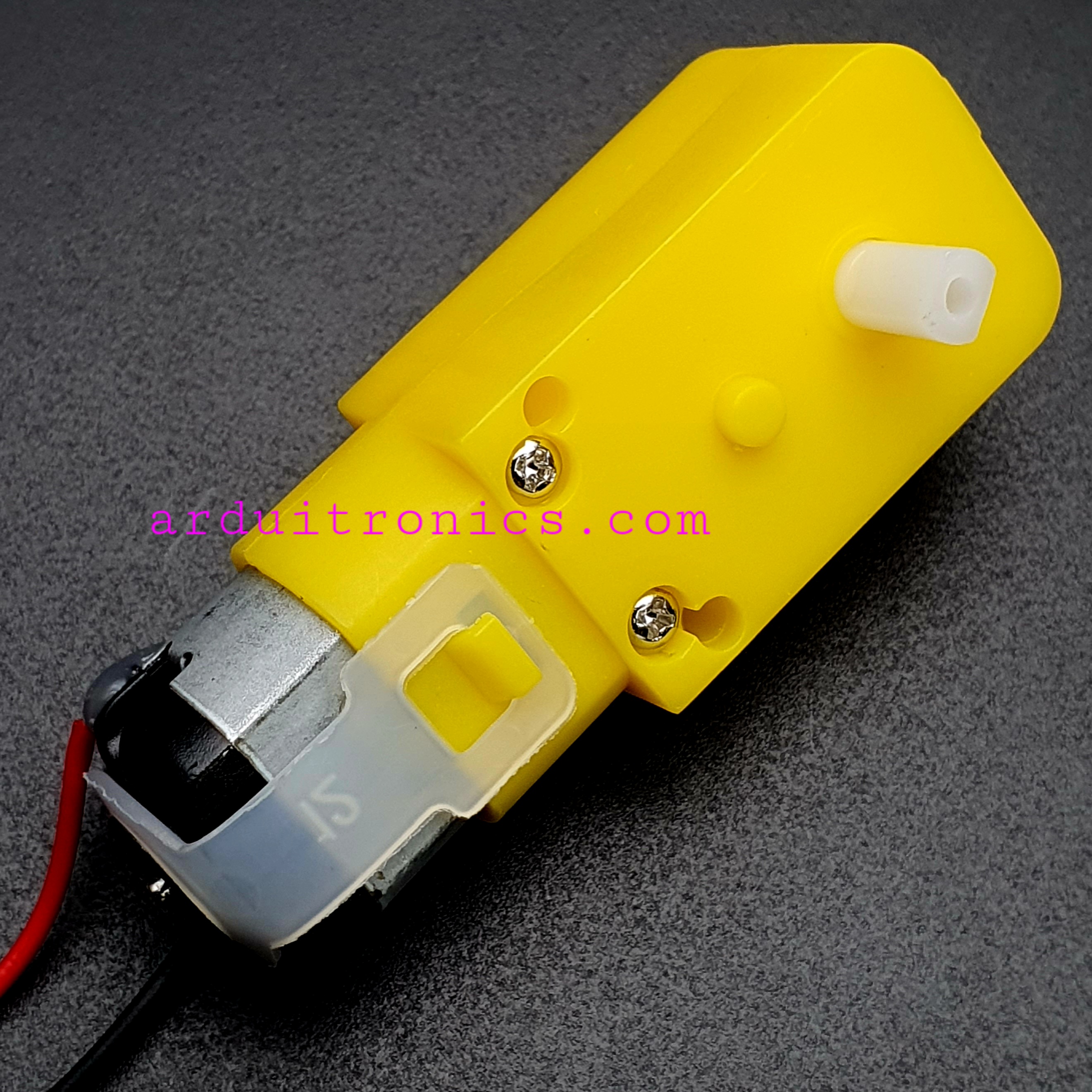 Gear Motor มอเตอร์แกนคู่ (อัตราทด 1:48) พร้อมสายไฟ