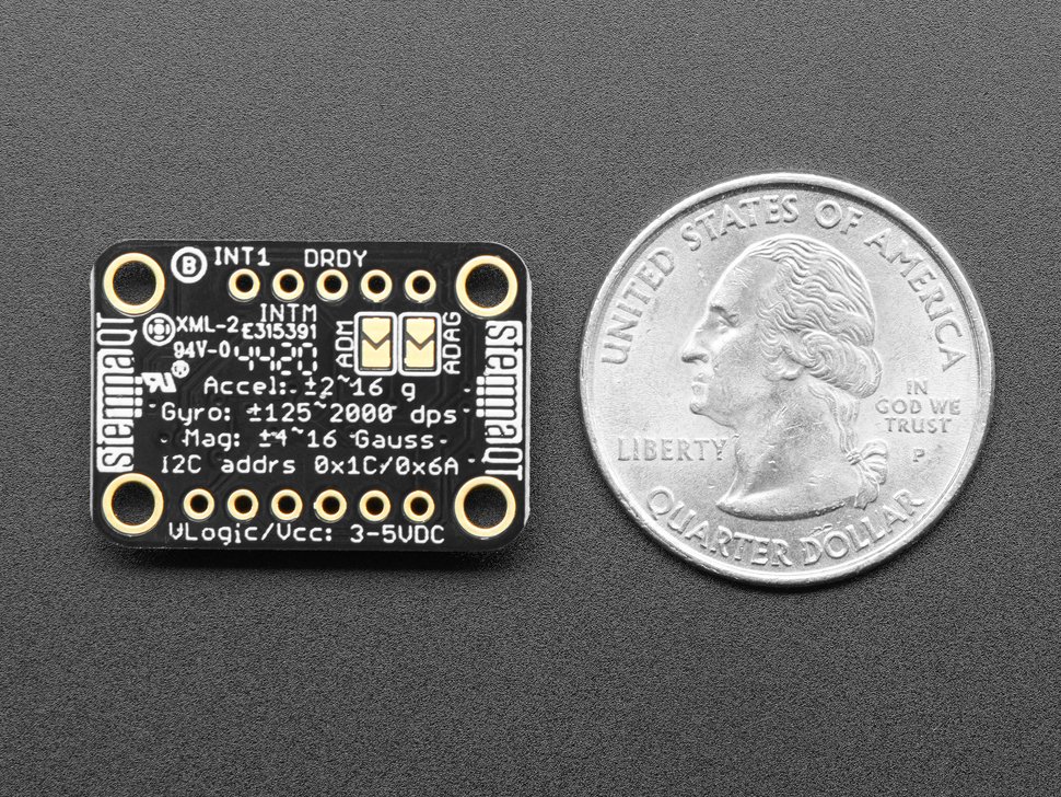 Adafruit LSM6DSOX + LIS3MDL - Precision 9 DoF IMU - STEMMA QT / Qwiic (ของแท้จาก Adafruit)