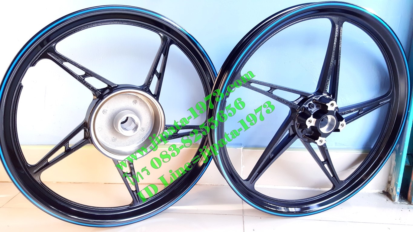 ล้อแม็กแท้ Yamaha Spark 135 (สีดำ-น้ำเงิน)