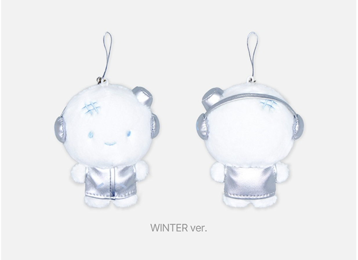aespa - [SYNK : aeXIS LINE MD]. -FANLIGHT DOLL KEY RING (SILVER ver.). แบบ winter