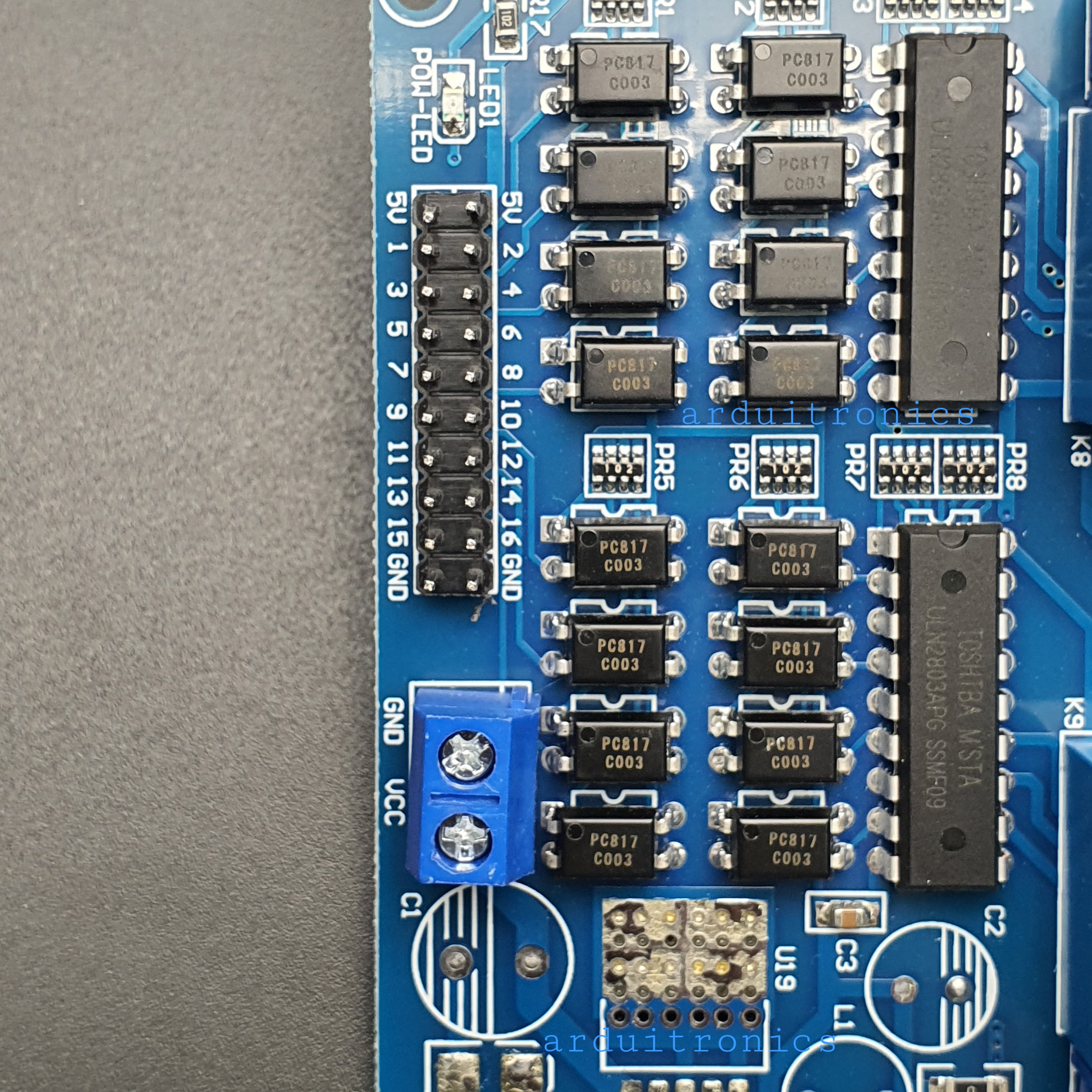 16 Channel Relay รีเลย์ 16 ช่อง (5V) หัวรีเลย์คละยี่ห้อ