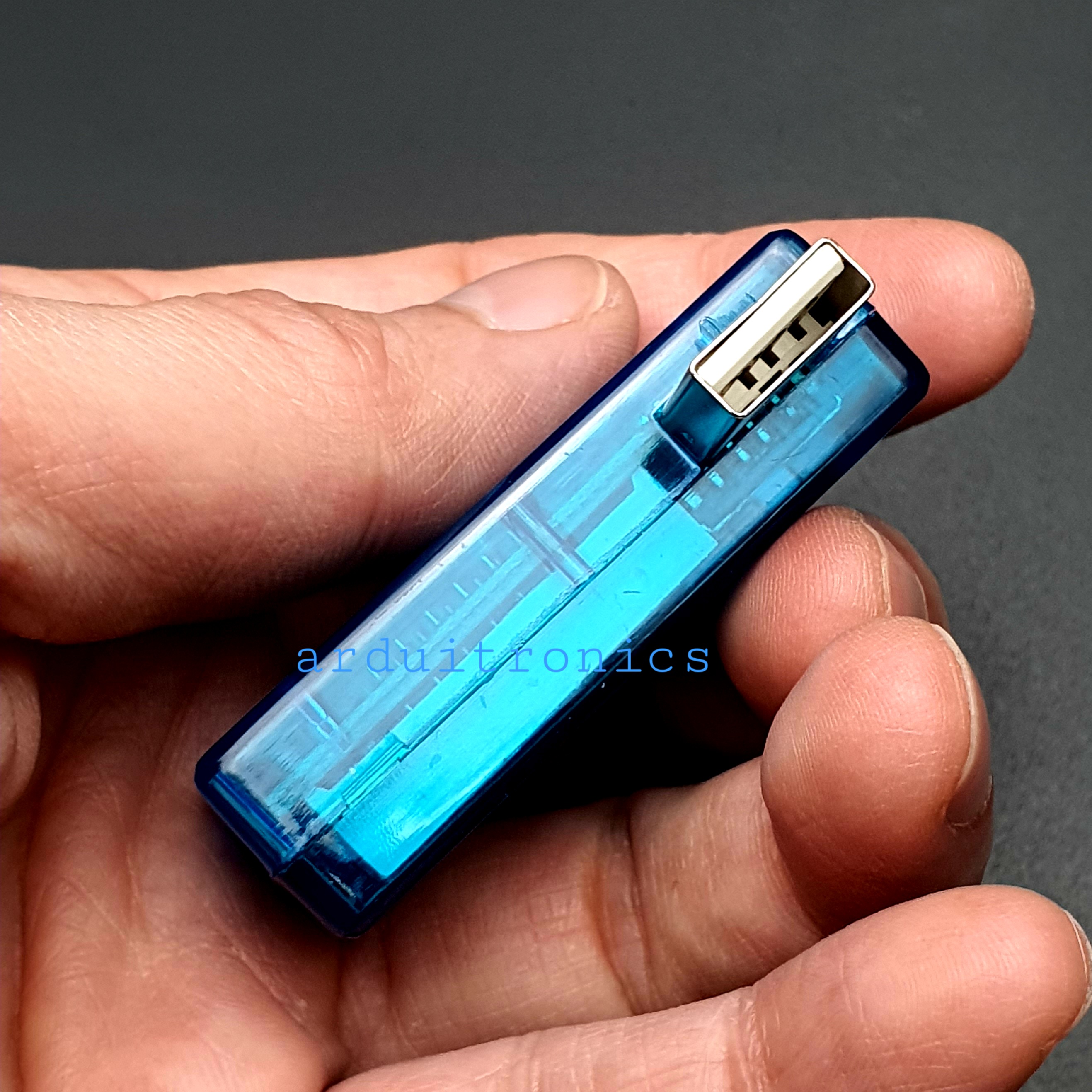 LED USB Mobile Power Charging Current Voltage Tester ยูเอสบีวัดแรงดันไฟฟ้า สีฟ้า