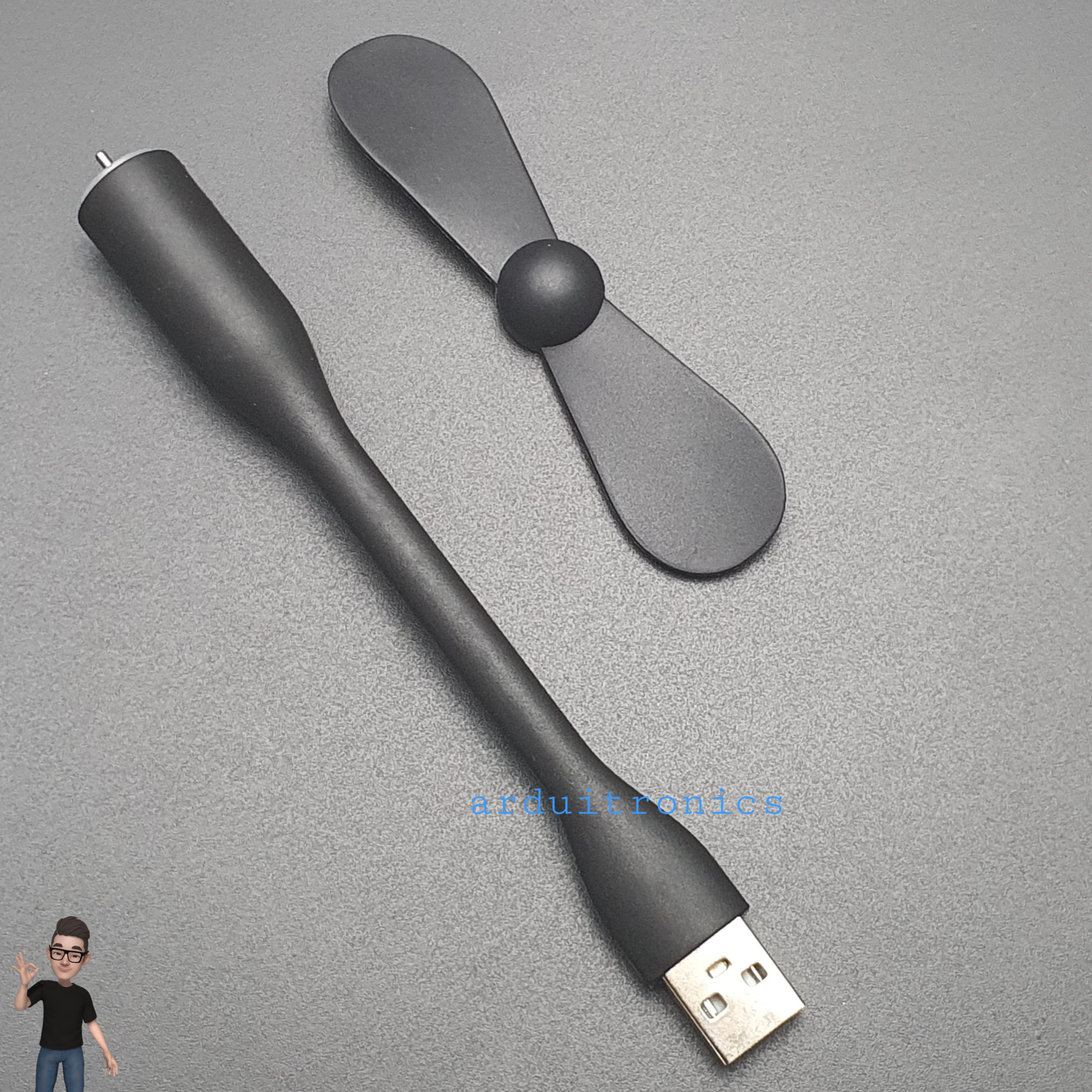 USB Fan Mobile Power Small Fan mini Fan usb พัดลม USB คละสี จำนวน 1 ขิ้น