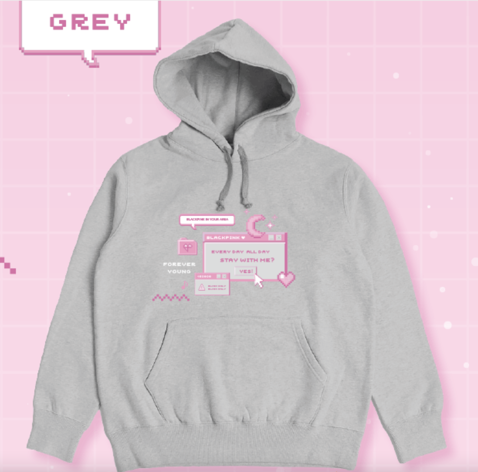 BLACKPINK -BLACKPINK HOODIE ระบุชื่อ ที่ต้องการ