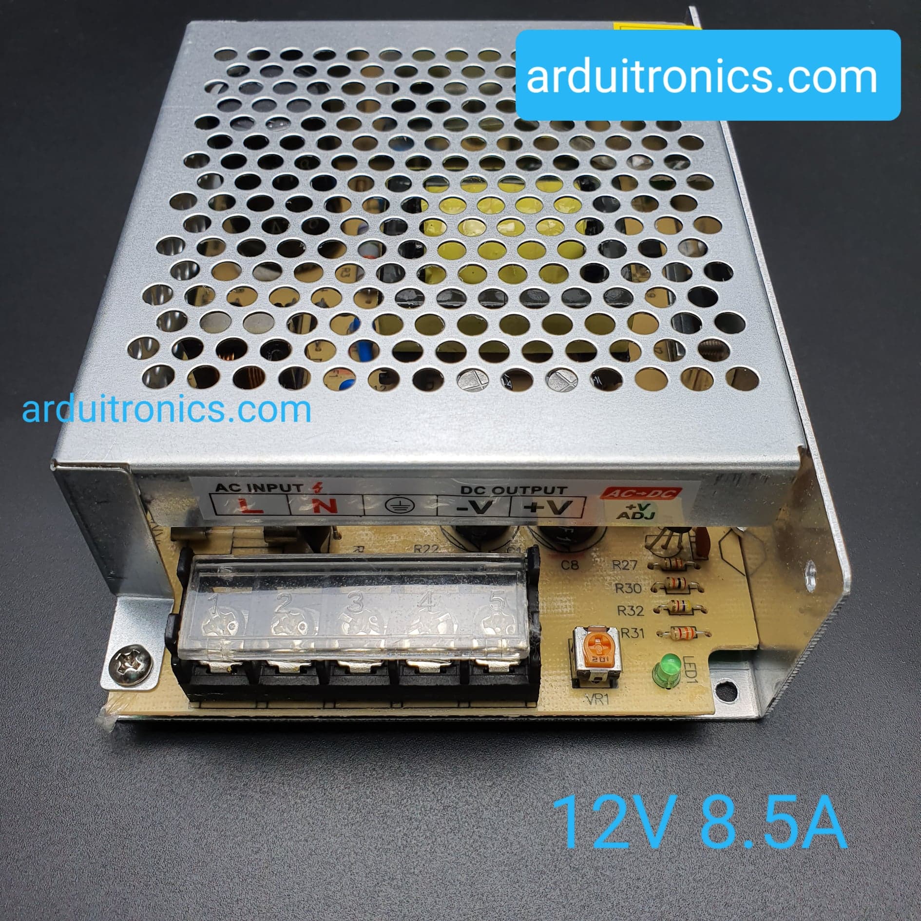 Switching Power Supply 12V 8.5A 100W (130mm)