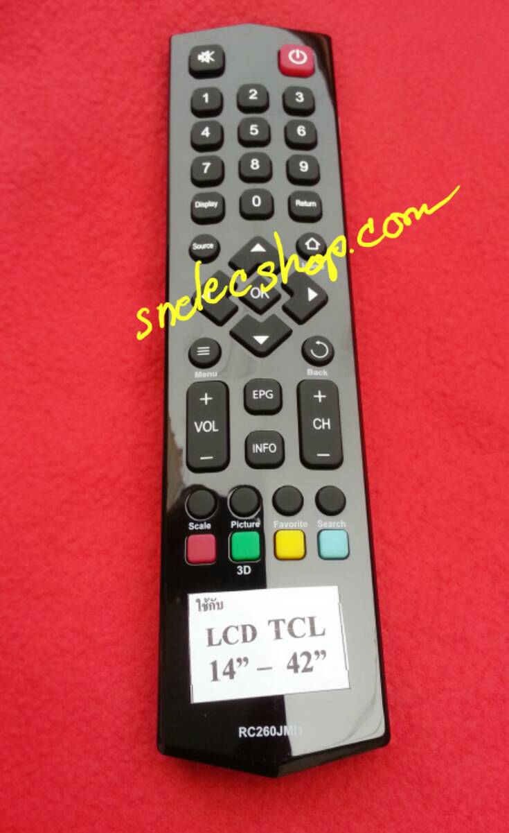 รีโมท TCL TV LCD LED ใช้กับรุ่น 32D2930 ,32D2920 ได้