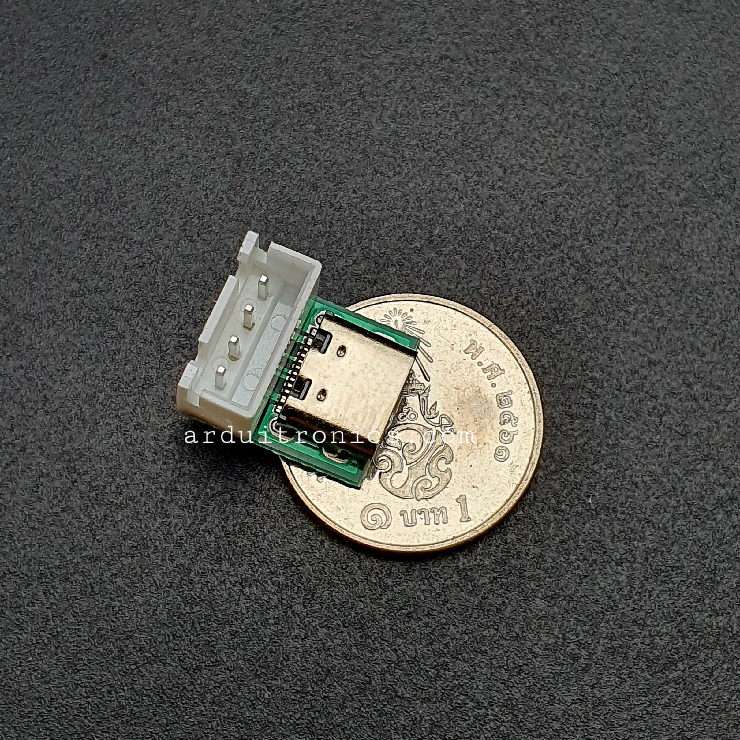 Tyep-C Female to DIP Converter Breakout + 4P XH2.54 Straight Pin