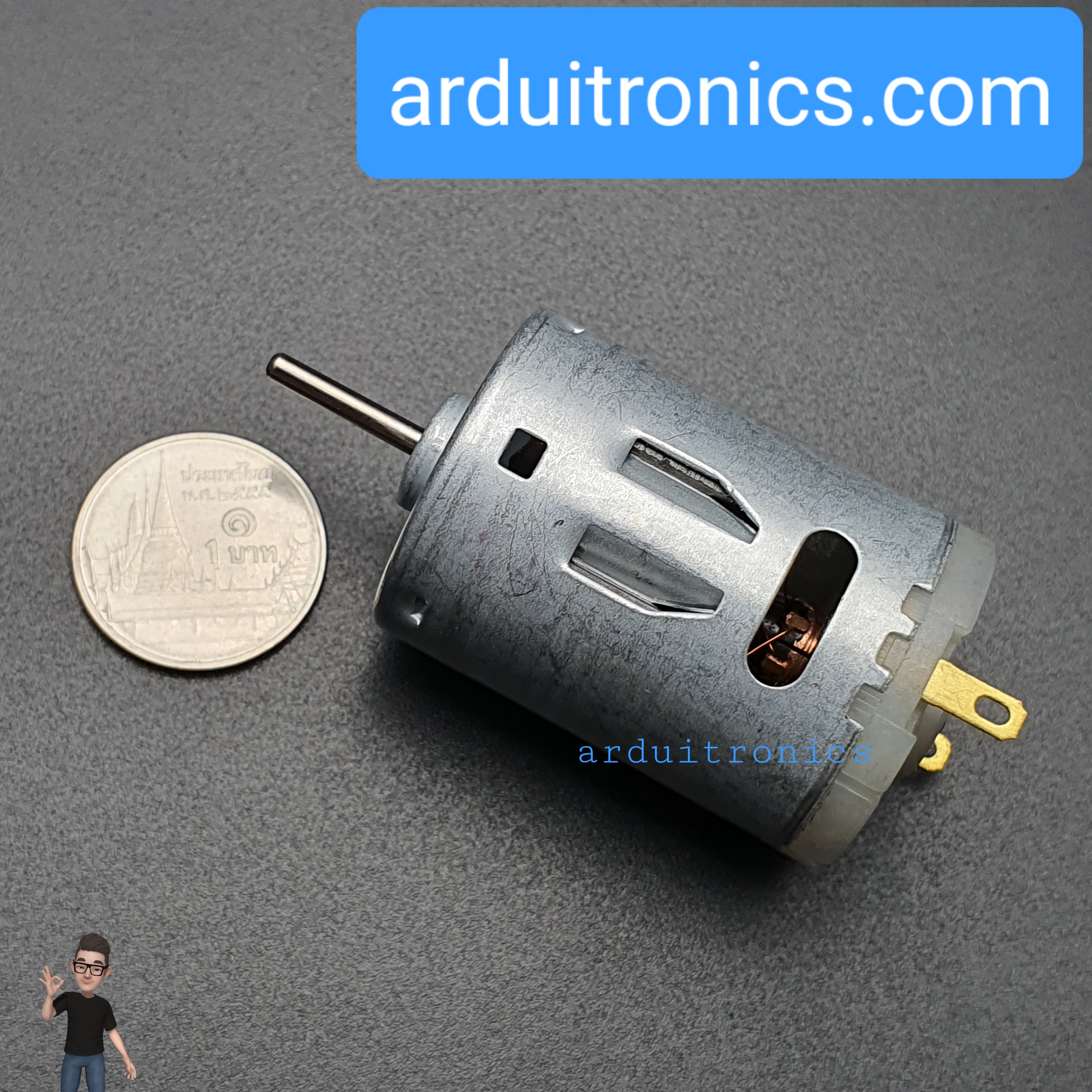 มอเตอร์ 385 DC Motor 12V (10,000 rpm)