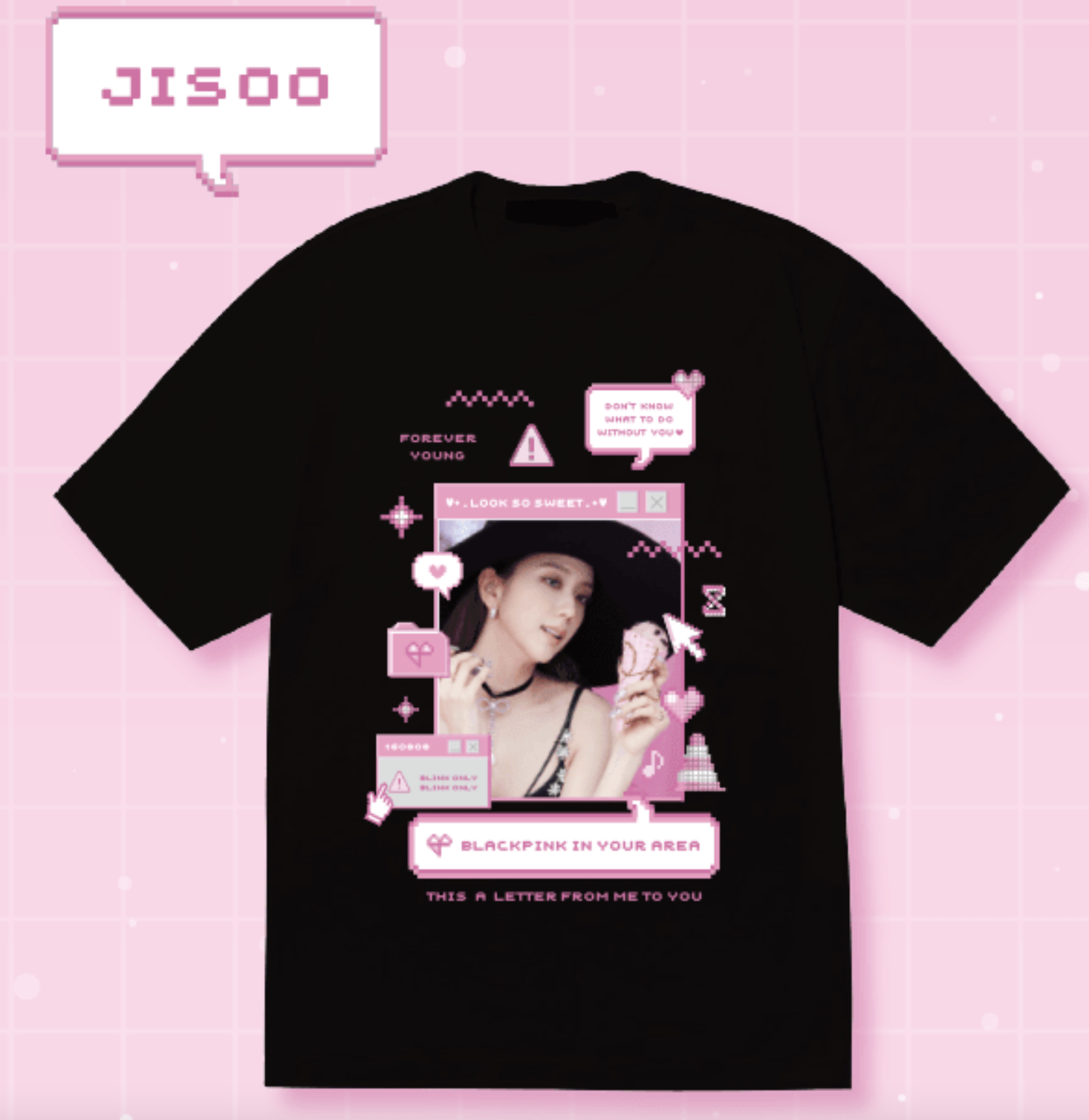 BLACKPINK - BLACKPINK T-SHIRTS_BLACK ระบุชื่อที่ต้องการ