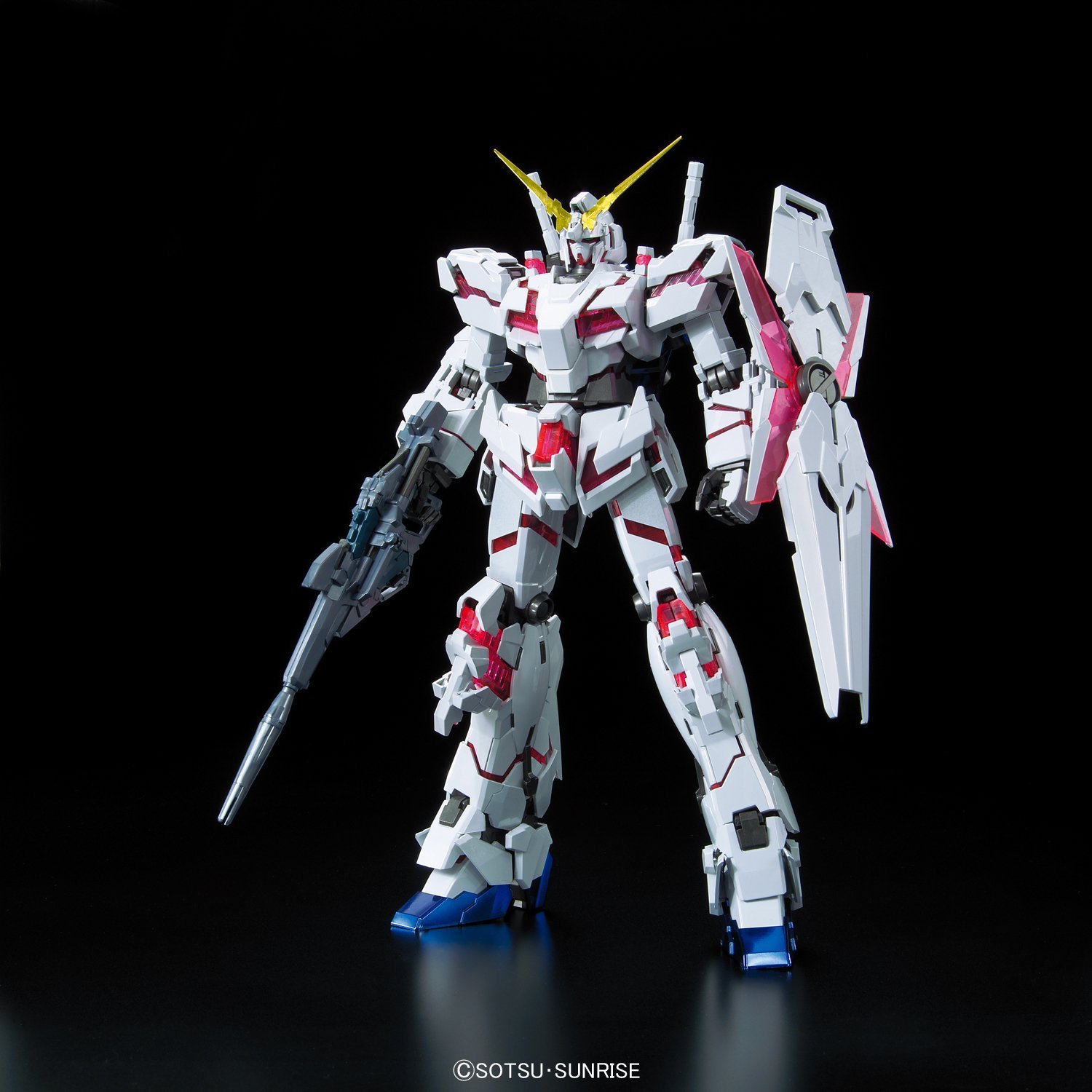 MG 1/100 RX-0 Unicorn Gundam [Red / Green Twin Frame Edition] Titanium Finish