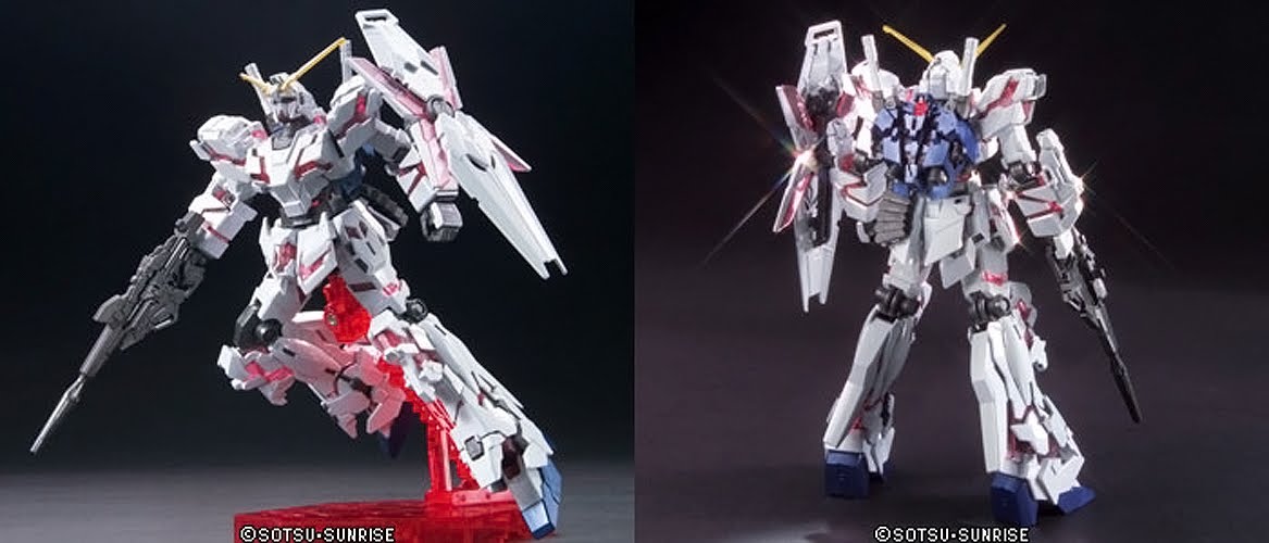 HGUC 1/144 RX-0 Unicorn Gundam (Destroy Mode) Titanium Finish