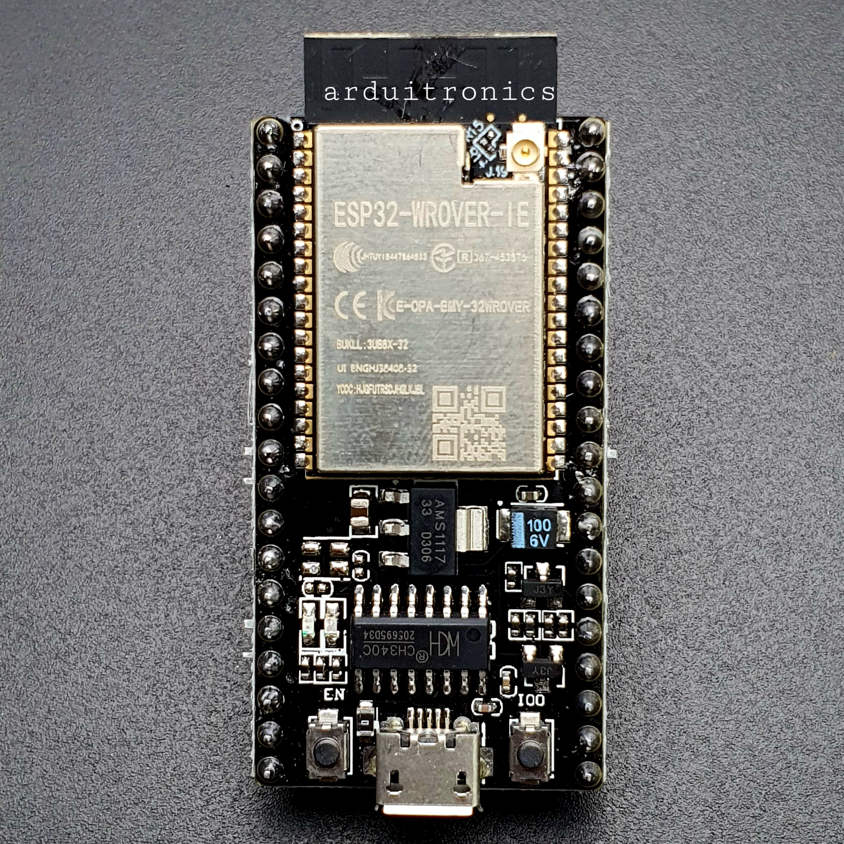 ESP32 NodeMCU ESP32-WROVER-IE Wi-Fi and Bluetooth Module [มีขั้วต่อสายอากาศแบบ IPEX Antenna] 38 pin