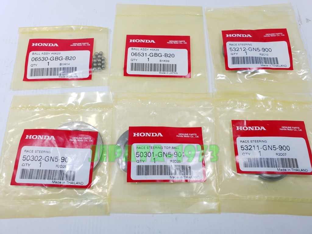 (Wave) ชุดลูกปืนถ้วยคอ Honda Wave 100,Wave 125,Wave 110 i,Dream 110 i แท้ (ขายเป็นชุด)