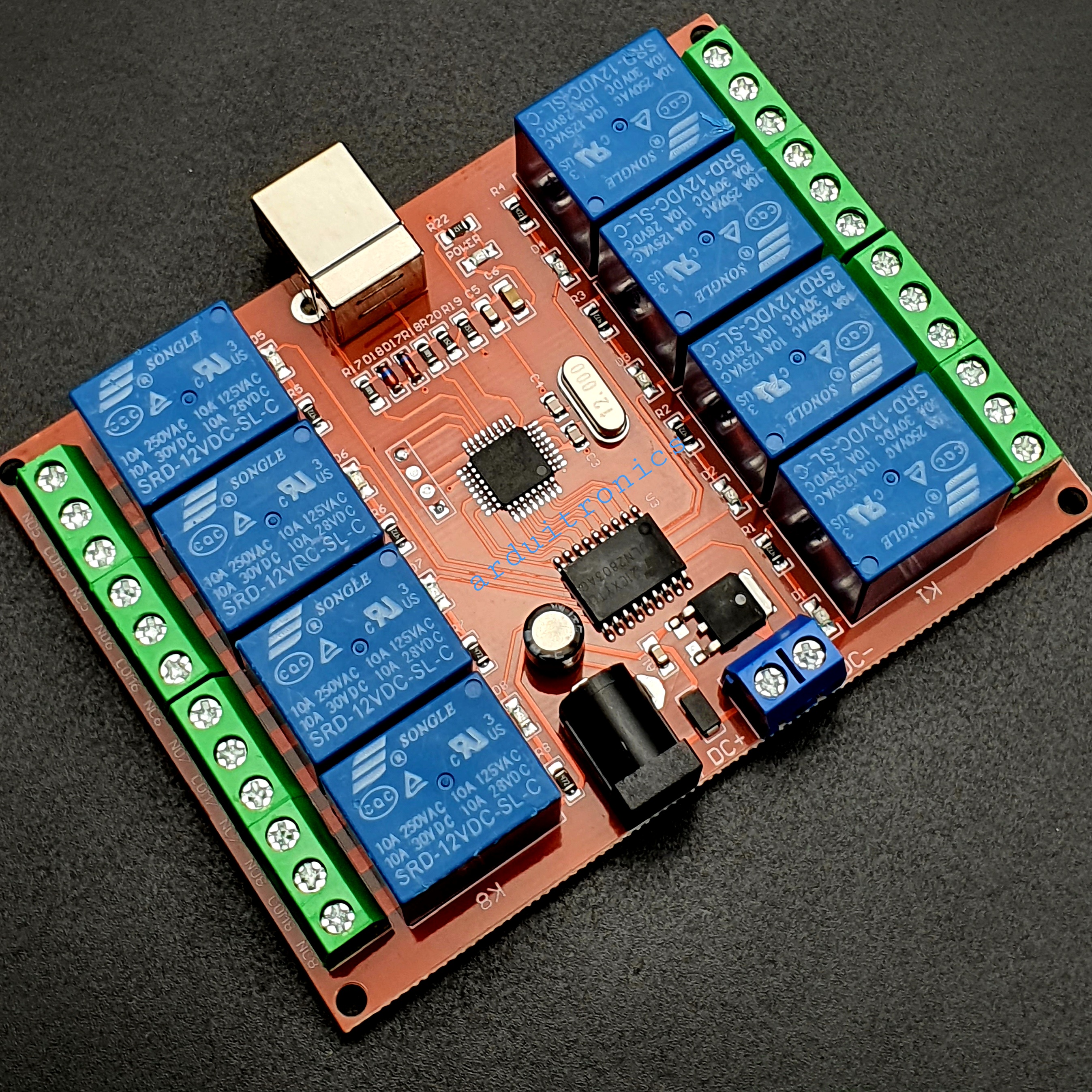 8 Channel 12V USB Relay Board Module Controller (USB Controlled Module)