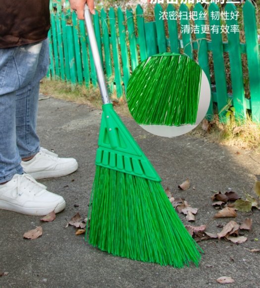 ไม้กวาด ,ไม้กวาดสนาม,ใบไม้, (ไม้กวาด เทศบาล),ไม้กวาดเส้นใยพลาสติกแข็ง,ไม้กวาดพลาสติก