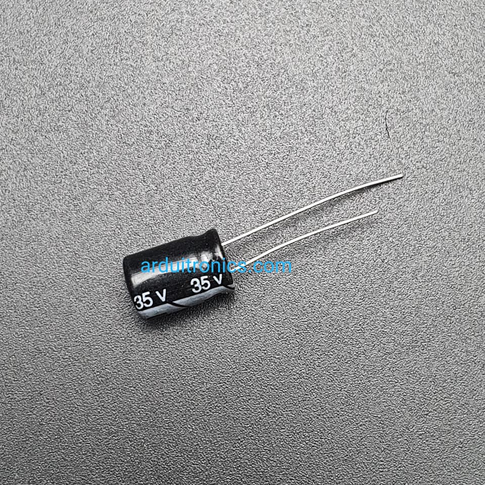 ตัวเก็บประจุ 220uF 35V ขนาด 8x12 (1 ชิ้น)