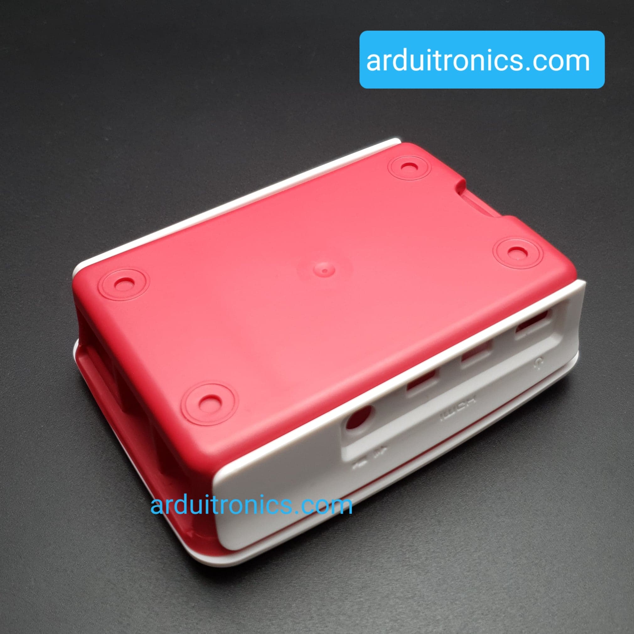Raspberry Pi 4B Case (White & Red Color) สีขาวแดง มีโลโก้ Pi