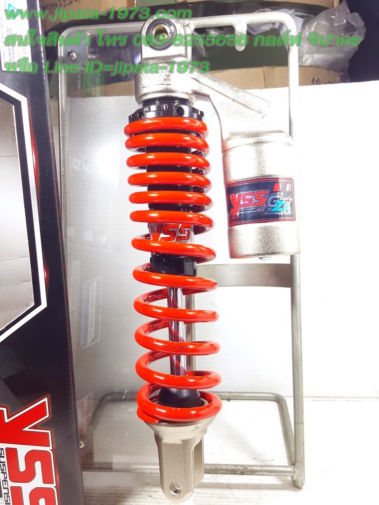 (Click 125 i,Zoomer x) โช้คอัพหลังเดี่ยว YSS รุ่น G-ZA สำหรับ Honda Click 125 i และ Honda Zoomer X สีดำ-แดง