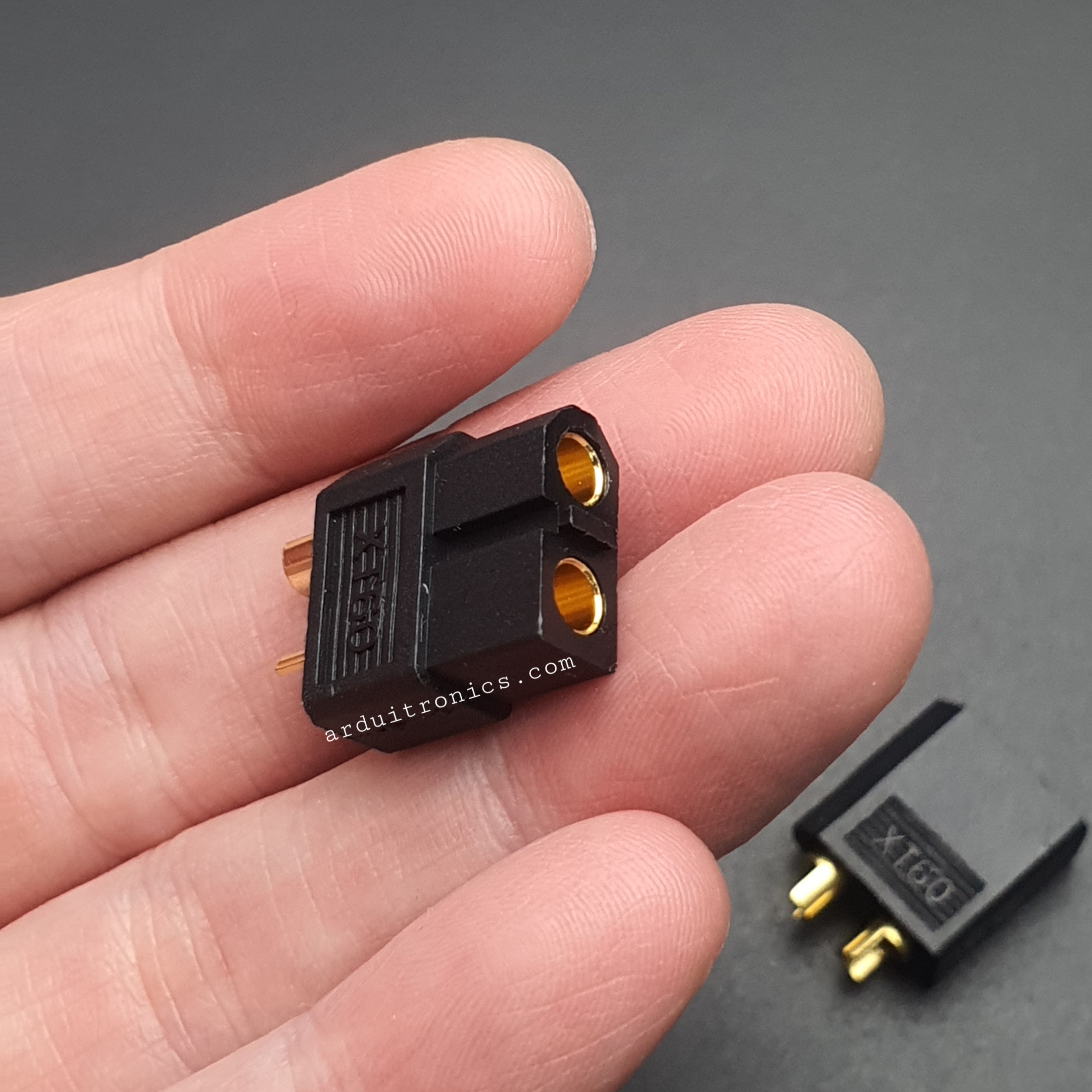 ขั้วต่อแบตเตอรี่ XT60 ปลั๊ก RC ตัวผู้-ตัวเมีย(ขายเป็นคู่), XT60 Male Female Bullet Connector Plug สีดำ