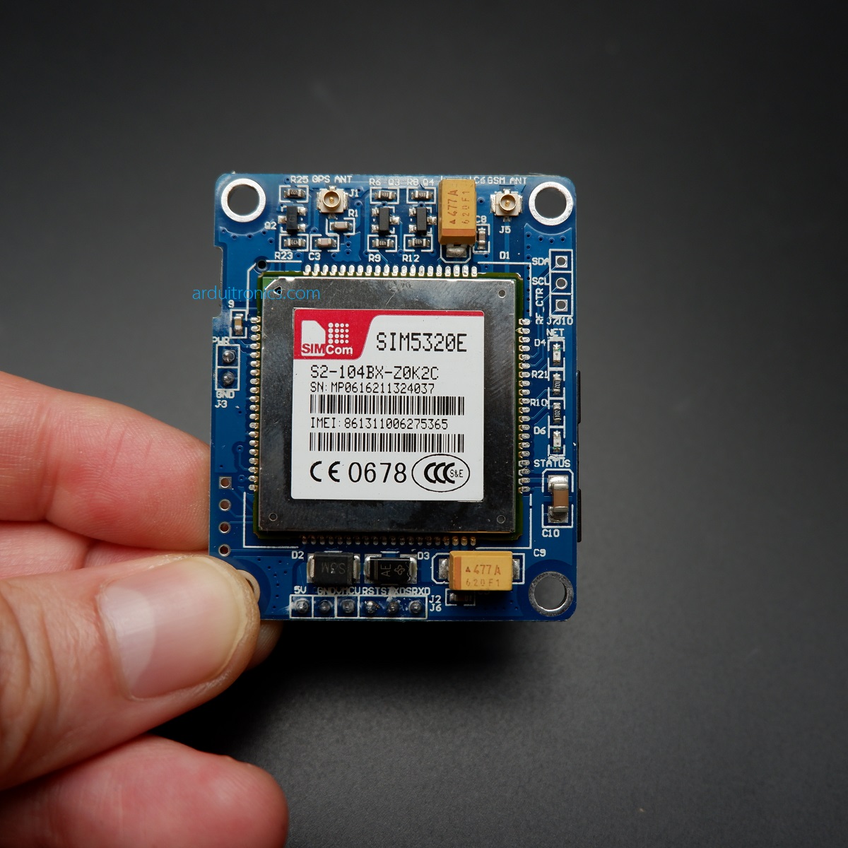 3G + GPS Module (SIM5320E) แถมฟรีเสาอากาศ GPS และ 3G (เสา 3 แบบ + 1 สายแปลง)